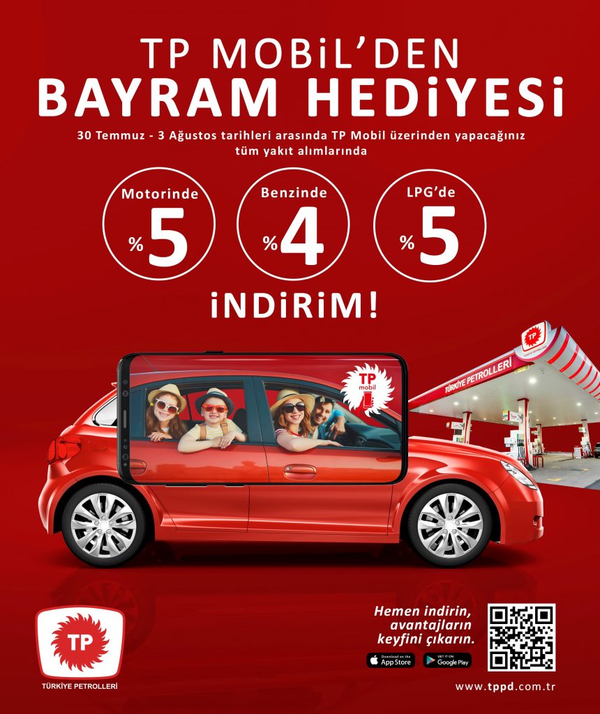 Türkiye Petrolleri’nden Kurban Bayramı’nda Yakıtını “TP Mobil” ile Alanlara İndirim Fırsatı