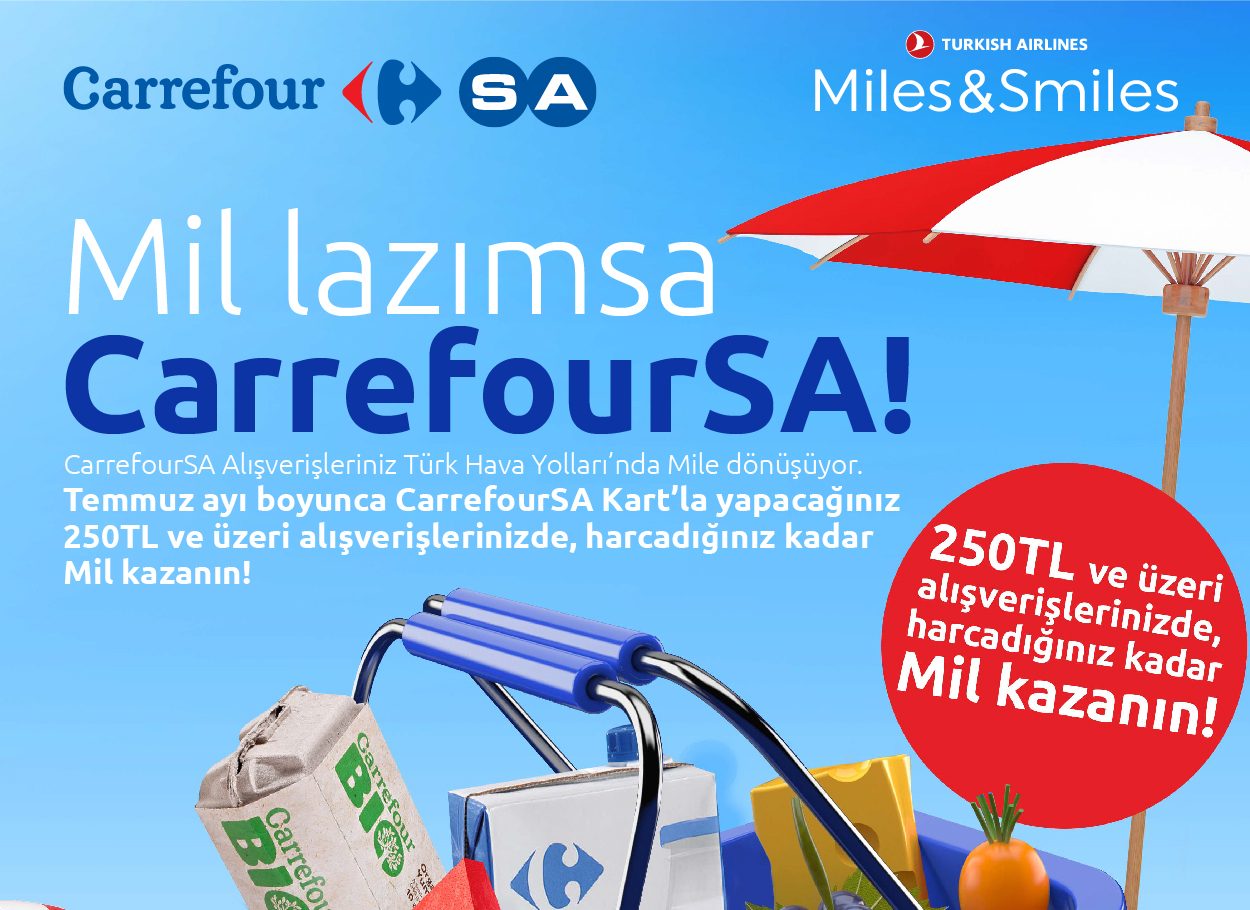 CarrefourSA ve THY İş Birliği
